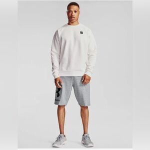 Under Armour Men's UA Rival Fleece Shorts Grey Size XL